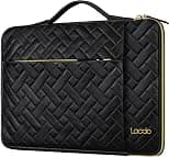 Lacdo 360° Protective Laptop Sleeve Case for 15 inch New MacBook Air M5/A3448 (2026), M4 A3241 2025, M3 A3114, M2 A2941 2024-2023, 15 inch MacBook Pro A1990 A1707 Computer Bag Sleeve, Elegant Black - Best Deal Finder