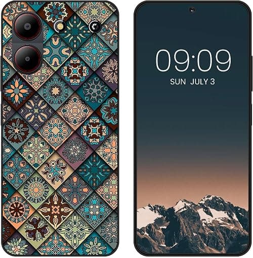 for ZTE Smartphone Blade A54 2023 Cute Case,Soft Frosted Matt Black TPU Ultra-Slim Stylish Protective Cover Drop Protection, Non-slip Cute pattern design- lattice على Amazon.ae - متتبع الأسعار