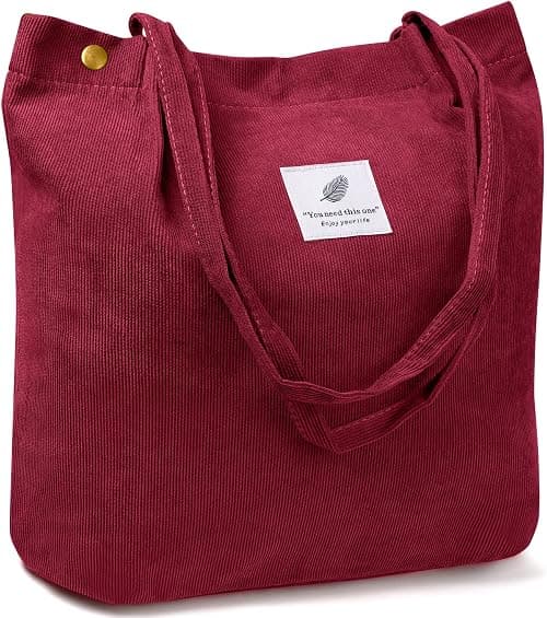 Women Tote Bags Grocery Shoulder Bag Corduroy with Inner Pocket for Work Beach Lunch Travel Shopping Shopper Handbags on Amazon.ae - Price Tracker