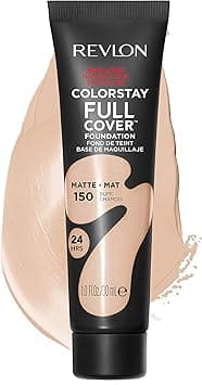 Revlon ColorStay Full Cover Longwear Matte Foundation, Heat & Sweat Resistant Lightweight Face Makeup, Buff (150), 1.0 oz on Amazon.ae - Price Tracker