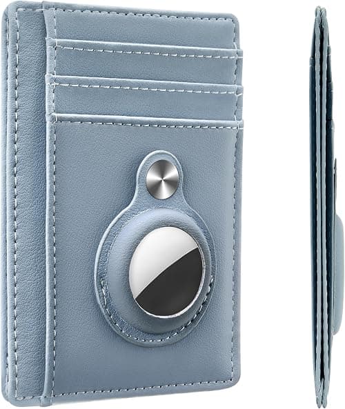 Slim Minimalist Front Pocket Wallet with Built-in Case Holder for AirTag on Amazon.ae - Price Tracker