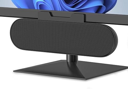 Bairy USB Sound Speaker Bar, Portable Computer Monitor Speaker with USB,Converter for PC,Small Soundbar for Phone,Notebook,PC,Laptop-Plug and Play (Black) على Amazon.ae - متتبع الأسعار