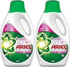 Ariel Automatic Downy Laundry Detergent Liquid Gel, Number 1 in Stain Removal with 48 Hours of Freshness, 1.8L (Pack of 2) - متتبع أسعار Amazon.sa