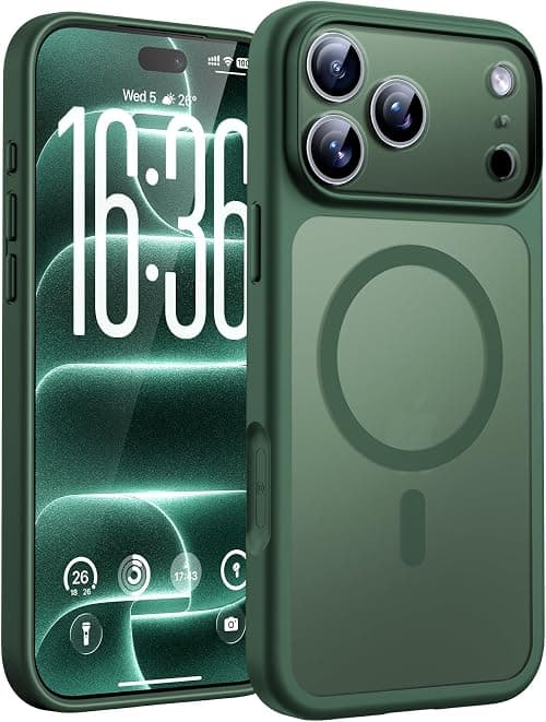 TOCOL for iPhone 18 Pro Case, Compatible with Magnetic, Alpine Green على Amazon.ae - متتبع الأسعار