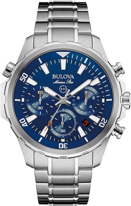 Bulova 96B256 Marine Star Chronograph Watch for Men, Silver on Amazon.ae - Price Tracker