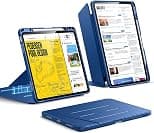 ESR for iPad Air 13 Inch Case M4/M3/M2 (2026/2025/2024), Vertical Stand Cover, Multi Stand Angles, Ultra-Stable Case with Pencil Holder, Flip Series, Navy Blue | Vertical stand function, multiple viewing angles, ultra-stable case with pen holder - Best Deal Finder