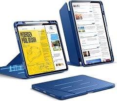ESR for iPad Air 13 Inch Case M4/M3/M2 (2026/2025/2024), Vertical Stand Cover, Multi Stand Angles, Ultra-Stable Case with Pencil Holder, Flip Series, Navy Blue | Vertical stand function, multiple viewing angles, ultra-stable case with pen holder - Amazon.ae Price Tracker