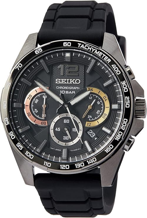 Seiko Men's Quartz Watch Stainless Steel with Silicone Strap on Amazon - Best Deal Finder