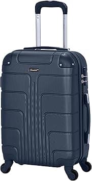 Senator Hardside Carry on Luggage 20 Inches Small Suitcase on Wheels for Unisex A1012 | Ultra Lightweight cabin size luggage Carry on with Spinner Wheels 4 (Carry-On 20-Inch, Navy Blue) on Amazon.ae - Price Tracker