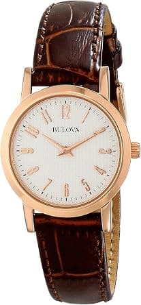 Bulova Women's 97L121 Leather Strap Watch on Amazon.ae - Price Tracker