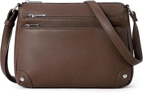 WESTBRONCO Crossbody Bags for Women, Medium Size Shoulder Handbags, Satchel Purse with Multi Zipper Pocket on Amazon.ae - Price Tracker