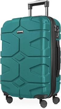 HAUPTSTADTKOFFER - X-Kölln - Hand Luggage Hard Shell Suitcase Trolley Suitcase Travel Suitcase, Aqua Green, 55 cm (S), carry-on luggage on Amazon - Best Deal Finder