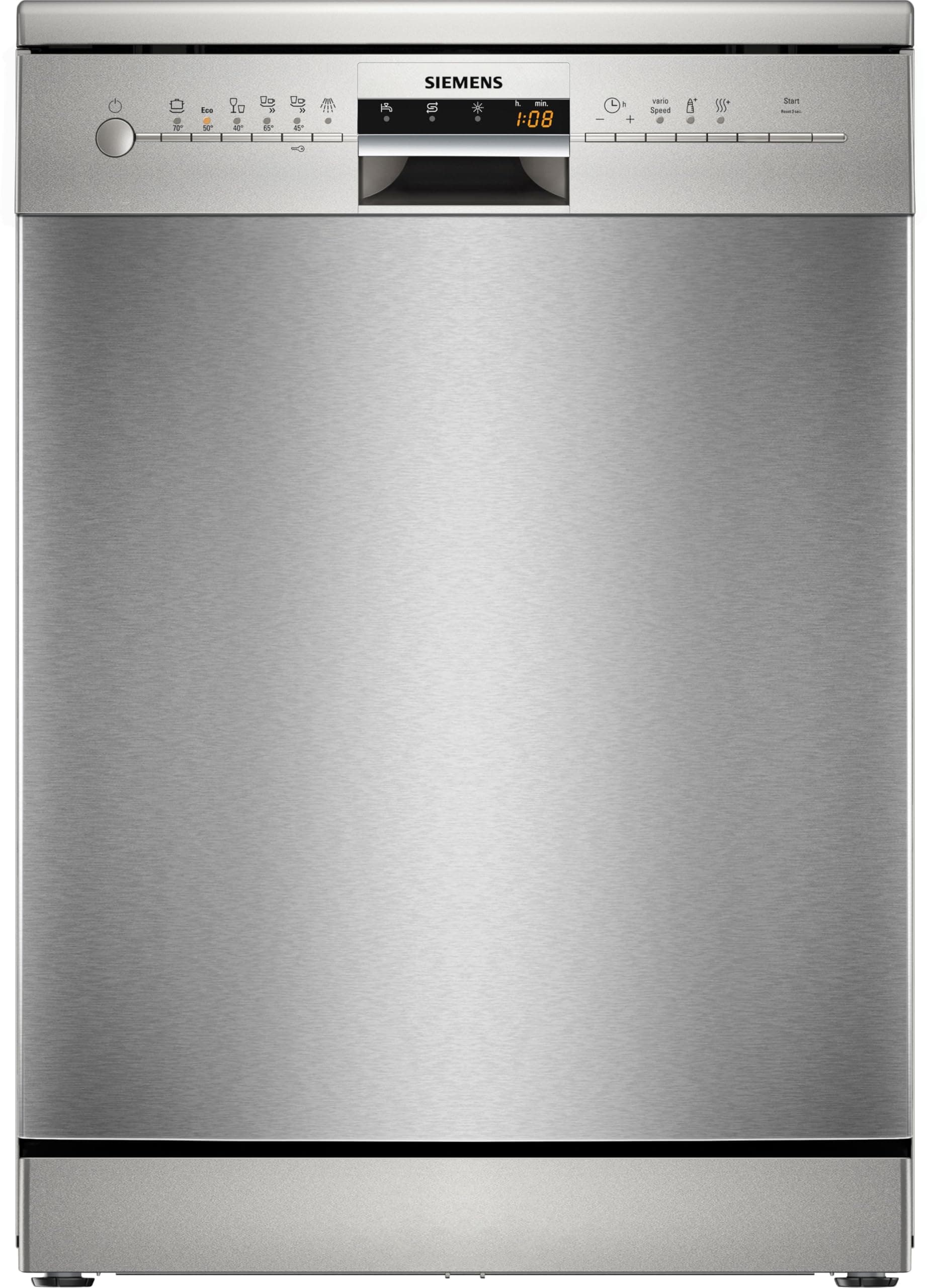 Siemens iQ100,5 Programs12 Place Settings Free Standing Dishwasher, German Engineering Dishwasher, Brushed Steel, SN216I00AM on Amazon.ae - Price Tracker