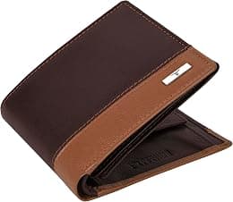 Urban Forest Seattle Dual Colour Leather Wallet for Men, Brown/Cognac, Contemporary - Best Deal Finder
