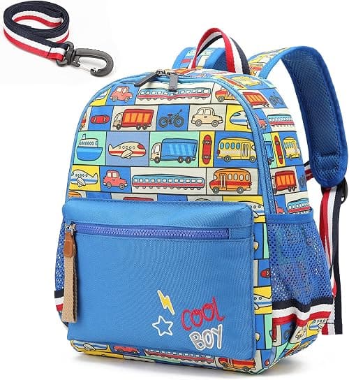 willikiva Cartoon Bus 12 Kindergarten Backpack for Kids Girls and Boys,Waterproof Preschool Toddler Backpack on Amazon.ae - Price Tracker