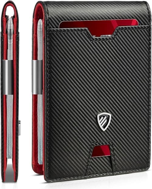 RUNBOX Top Layer Genuine Cowhide Leather Wallet for Men Slim Mens Wallet-Money Clip RFID Wallet-Gift Box, 1. on Amazon.ae - Price Tracker