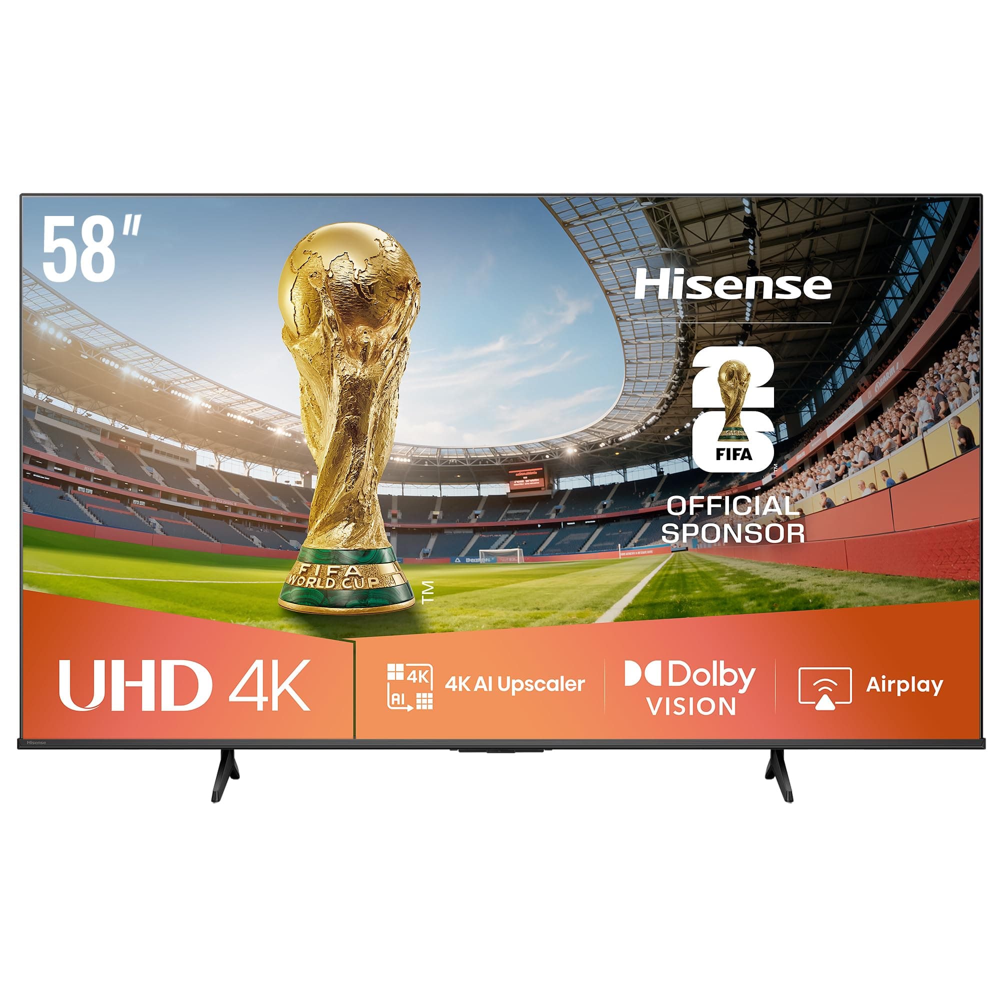 Hisense 58 inch Smart TV UHD 4K E6Q-Dolby Vision,AI 4K Upscaler,Gaming in Dolby,Smooth Motion with MEMC,AI Sports Mode, Share to TV,Youtube,Netflix,Disney+,Shahid 58E6Q (2025 UAE Version) on Amazon.ae - Price Tracker