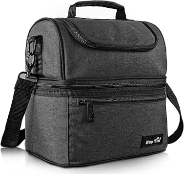 Hap Tim Lunch Box Insulated Lunch Bag Large Cooler Tote Bag for Adult,Men,Women, Double Deck Cooler for Office/Picnic (AE-16040-DG) - Amazon.ae Price Tracker