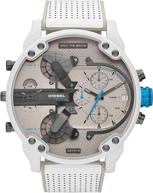 Diesel Mr. Daddy 2.0 Men's Watch with Oversized Chronograph Watch Dial and Stainless Steel, Silicone or Leather Band على Amazon.ae - متتبع الأسعار