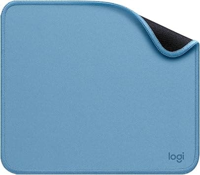 Logitech Mouse Pad - Studio Series, Computer Mouse Mat with Anti-slip Rubber Base, Easy Gliding, Spill-Resistant Surface, Durable Materials, Portable, in a Fresh Modern Design - Blue Grey - Best Deal Finder