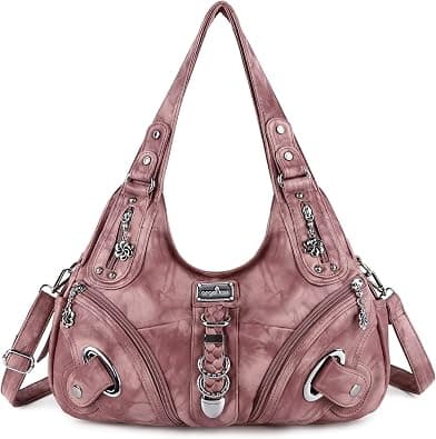 Angelkiss Hobo Purses and handbags for Women Satchel Handbag Women Purses Large Daily Shoulder Bags | Purses - متتبع أسعار Amazon.sa