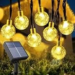 Solar String Lights Outdoor 33FT/10M 100LED Solar Globe String Lights, 8 Lighting Modes, Waterproof Solar Powered Patio Light for Garden Yard Porch Wedding Party Outdoor Decoration (Warm White) - Amazon.ae Price Tracker