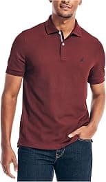 Nautica mens Classic Short Sleeve Solid Polo Shirt Polo Shirt - Best Deal Finder