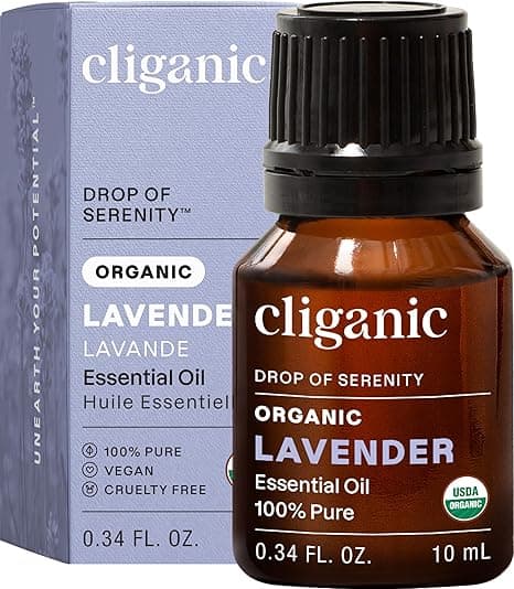 Cliganic USDA Organic Lavender Essential Oil - 100% Pure, Undiluted, Natural, Non-GMO (10ml), Therapeutic Grade for Aromatherapy Diffuser | Lavandula Angustifolia on Amazon.ae - Price Tracker