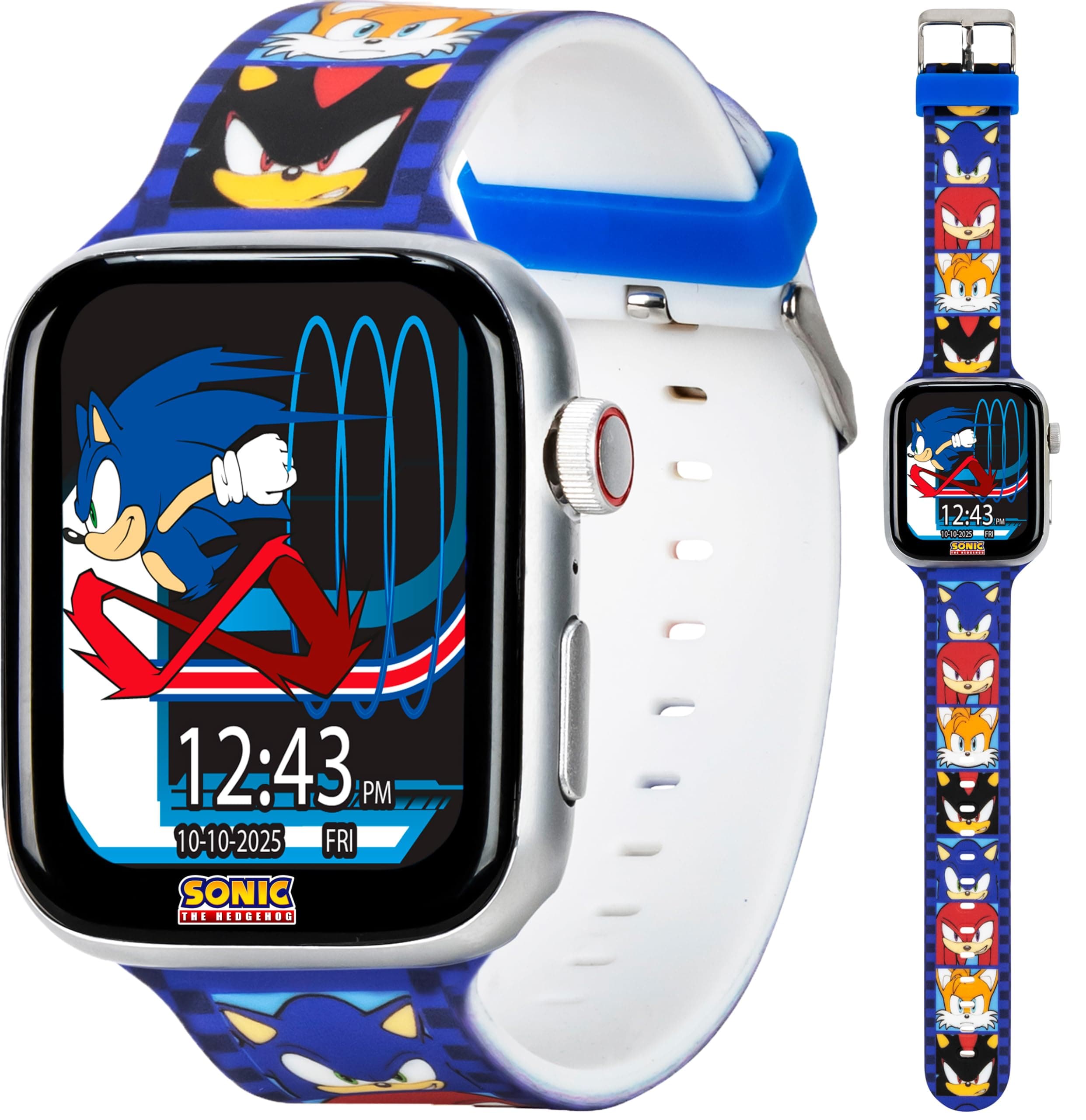Sonic The Hedgehog Kids Smartwatch – Bluetooth Calling, Messages, Camera, Music, Sleep Tracker, Fitness & Activity Apps – 6 Watch Faces, Touchscreen, USB Rechargeable – Fits Wrists 5.5" to 8" on Amazon.ae - Price Tracker