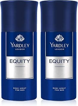 Yardley London Equity Body Spray for Men - 150ml Essence Of Marine Sea & Fruity Notes Fresh Inviting Fragrance All-Day Long (Pack of 2) على Amazon.ae - متتبع الأسعار
