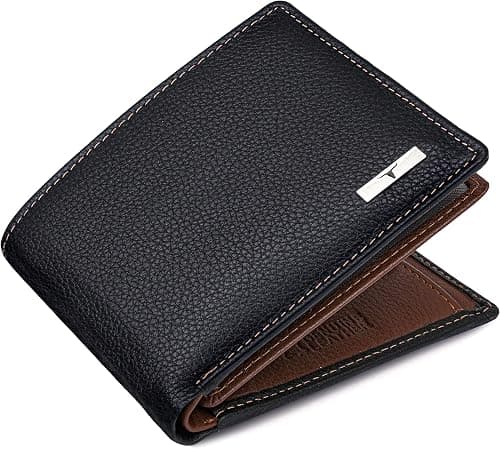 URBAN FOREST Kyle Leather Wallet for Men, Black/Redwood in Wooden Box, RFID on Amazon.ae - Price Tracker