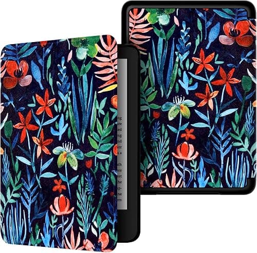 painted pattern case for new 6.0-inch Kindle paperwhite(10th gen, 2018 release), ultra lightweight PU shell case with auto wake/sleep for Kindle 2018 (1) على Amazon.ae - متتبع الأسعار