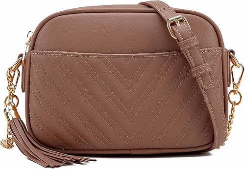 Lola Mae Quilted Crossbody Bag, Trendy Design Shoulder Purse on Amazon.ae - Price Tracker