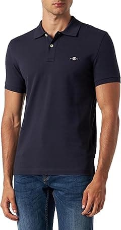 GANT Men 2220-110 Slim Fit Shield Pique Polo Shirt - Amazon.ae Price Tracker