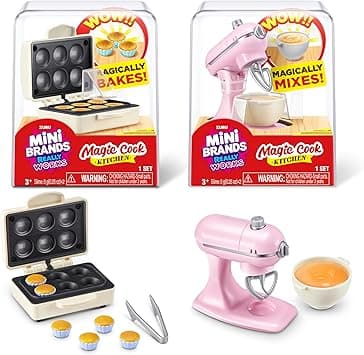 Mini Brands Really Works Magic Cook Kitchen Capsule Series 1 Cupcake Maker & Mixer Set by ZURU, Capsules of Miniature Real Working Kitchen Appliances, Non-Edible Collectible Toy Mystery Capsule on Amazon.ae - Price Tracker