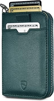 Vaultskin Notting Hill zip wallet with RFID protection (Alpine Green) on Amazon.ae - Price Tracker