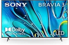Sony Bravia 3 85 Inch 4K HDR Smart TV, Google TV with Dolby Vision Atmos - متتبع أسعار Amazon.sa