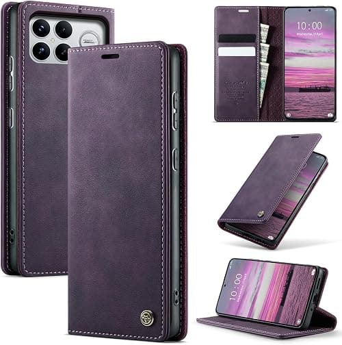 Case for Xiaomi Poco F8 Ultra 5G Case,Premium Leather Flip Case,[RFID Blocking]Flip Case with Card Slot & Wallet,Stand Function,Magnet High Quality Cover Leather Case,Purple على Amazon.ae - متتبع الأسعار