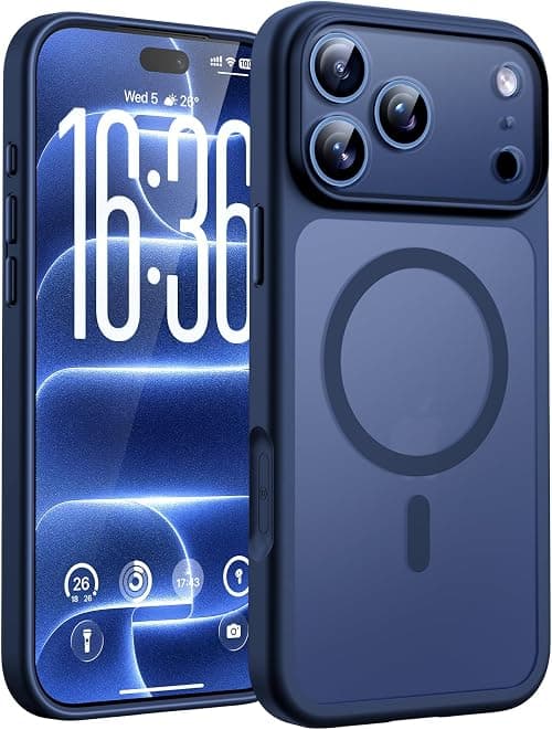 TOCOL for iPhone 18 Pro Case, Compatible with Magnetic, Dark Blue on Amazon.ae - Price Tracker