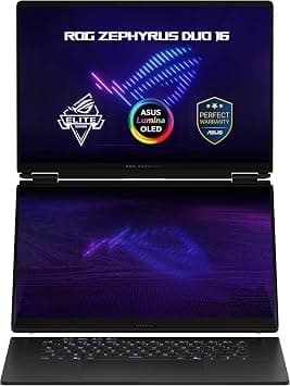 Asus ROG Zephyrus Duo 16 Gaming Laptop (Stellar Grey) | Dual 16"3K (2880 x 1800) 120 Hz OLED Display, Intel Core Ultra 9 386H, NVIDIA RTX5090 24GB, 64GB RAM, 2TB SSD, Win11 [GX651AX-SR014W] على Amazon.ae - متتبع الأسعار