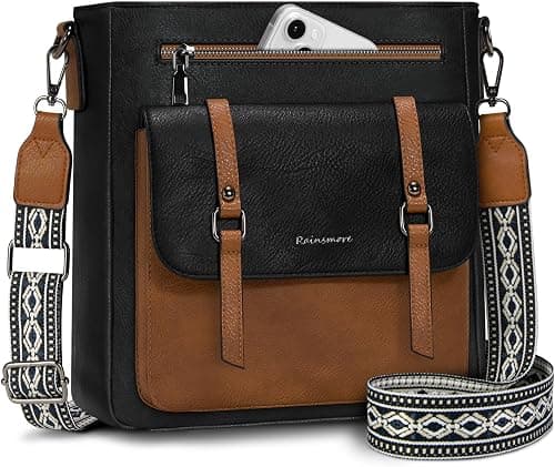 RAINSMORE Crossbody Bag for Women, Waterproof Leather Crossbody Purses Women's Handbags Shoulder Bag, Crossbody Travel Purse on Amazon.ae - Price Tracker