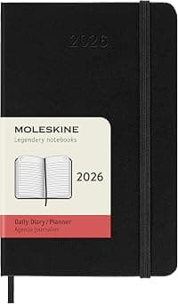 Moleskine 12 Month Daily Pocket Black Hard - Best Deal Finder