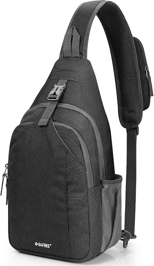G4Free Crossbody Sling Bag RFID Blocking Chest Backpack Bag Daypack Water-resistant for Hiking Travel on Amazon.ae - Price Tracker