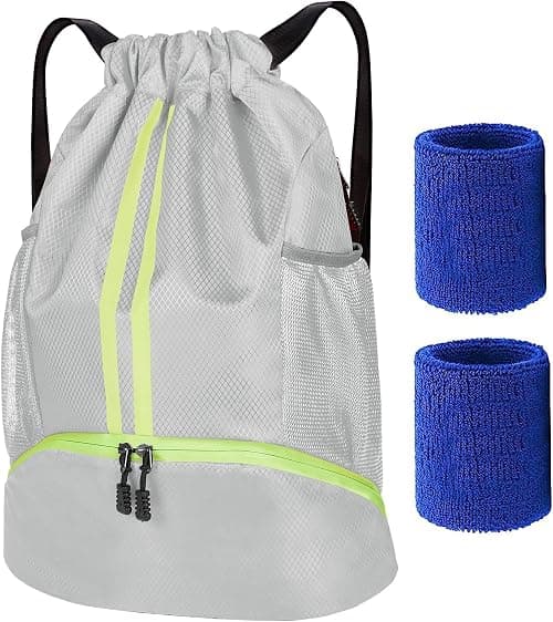 Drawstring Backpack, Large Oxford Gym Bag, Waterproof Travel Student Backpack, Durable Sports Ball Bag With Shoe Compartment for Sports, Holidays, School (18.5"x12.6") on Amazon.ae - Price Tracker