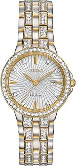 Citizen Eco-Drive Classic Womens Watch, Stainless Steel, Crystal - Best Deal Finder