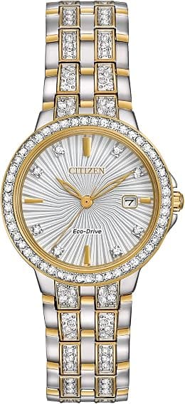 Citizen Eco-Drive Classic Womens Watch, Stainless Steel, Crystal - Best Deal Finder