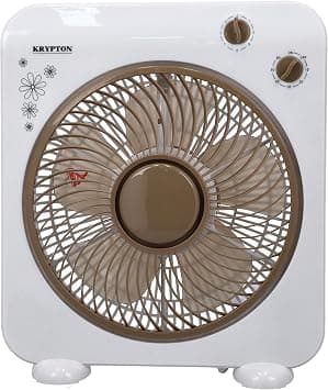 Krypton 10'' Box Fan - Powerful Personal Desk Box Fan With Copper Motor | Table Fan for Office, Home (3 Speed) Fan Guard With 60 Minutes Timer على Amazon.ae - متتبع الأسعار