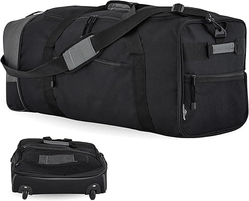 TPRC 32-inch Collapsible Expandble Travel Rolling Duffel Bag on Amazon.ae - Price Tracker