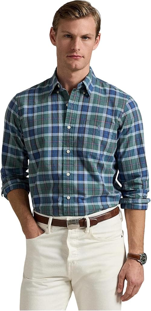 Polo Ralph Lauren Mens Classic Fit Plaid Performance Shirt on Amazon.ae - Price Tracker