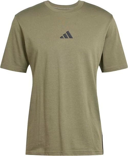 adidas Mens ESSENTIALS THREE STRIPES SINGLE JERSEY TEE T-Shirt (pack of 1) on Amazon - Best Deal Finder